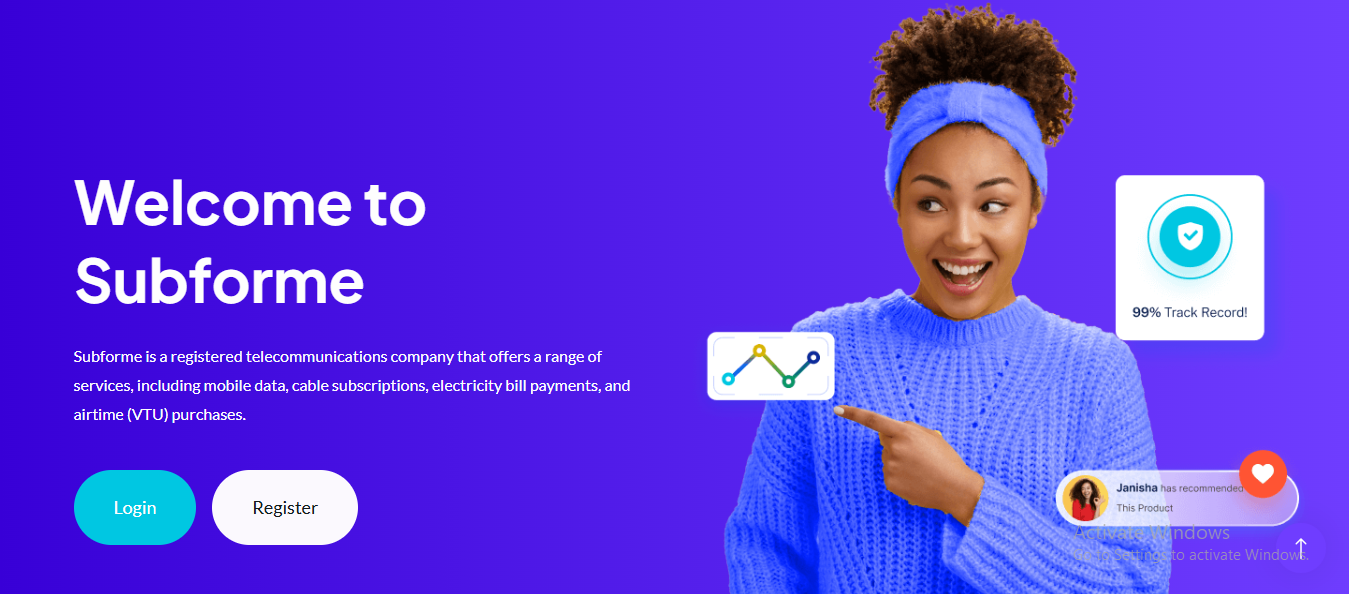 Suborme.ng – Digital Subscription & VTU Platform